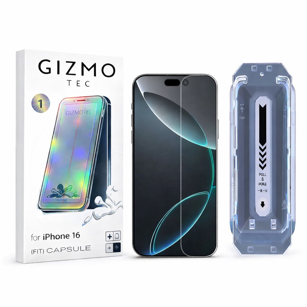 محافظ صفحه نمایش GIZMO به همراه کیت نصب - آیفون16 (پک5عددی)