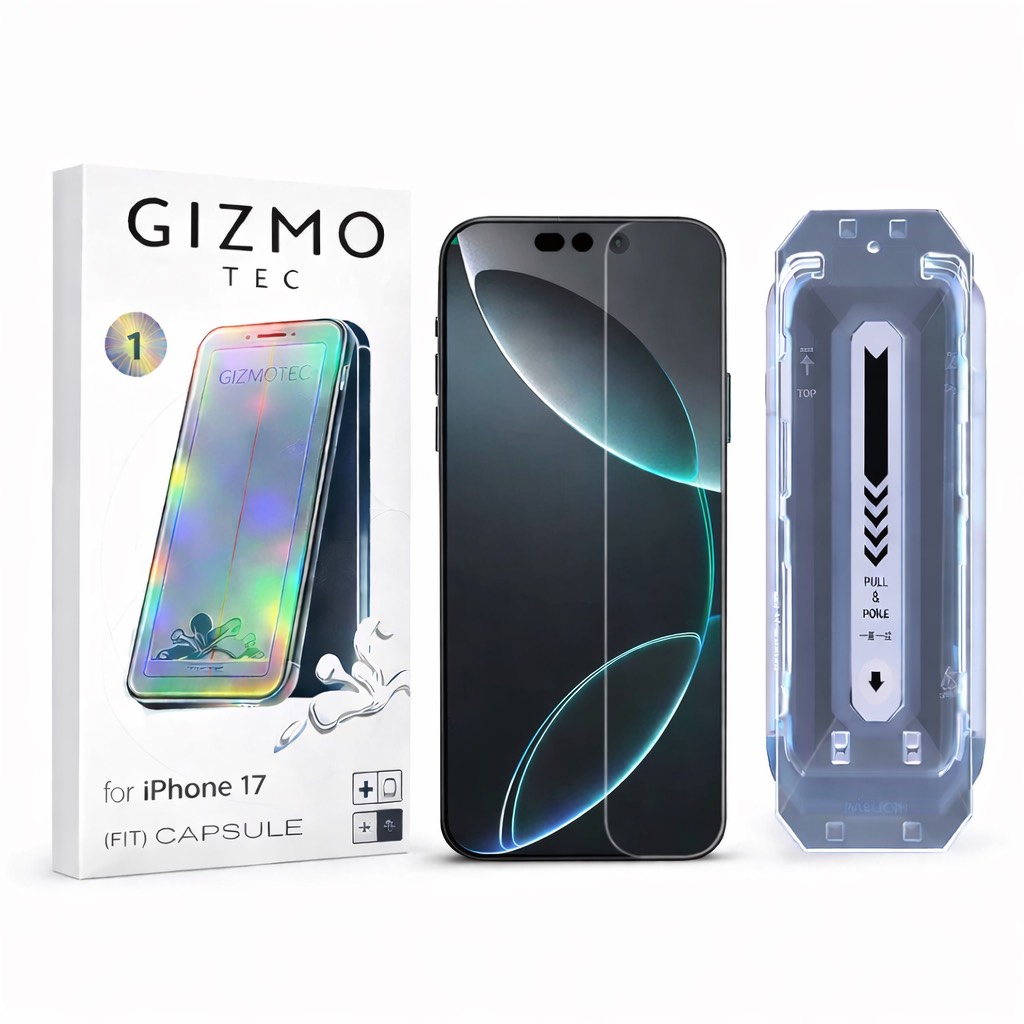 محافظ صفحه نمایش GIZMO به همراه کیت نصب - آیفون17 (پک5عددی)