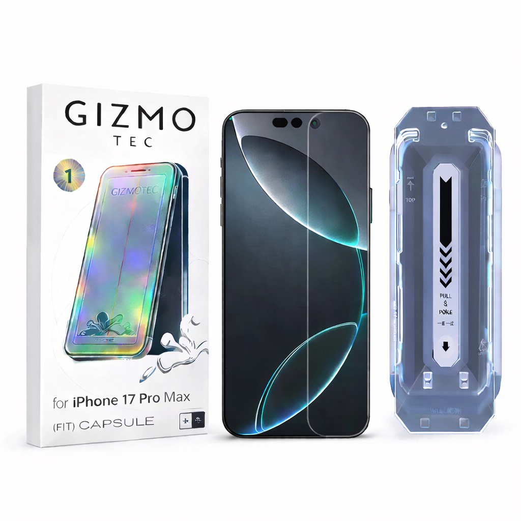محافظ صفحه نمایش GIZMO به همراه کیت نصب - آیفون 17promax (پک5عددی)