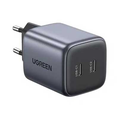 شارژر دیواری 45 وات با دو پورت USB-C یوگرین مدل 90573
